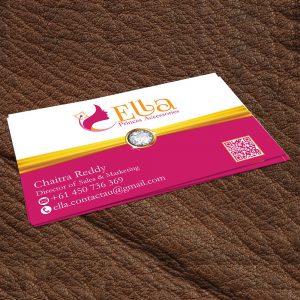 Visiting Card Design for Fashion Accessories Brand
