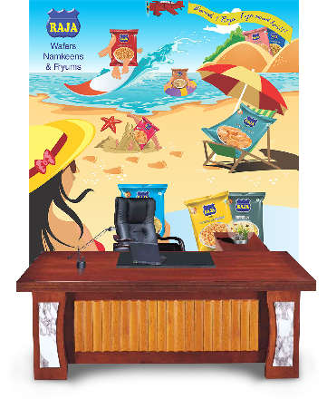 Rajaj Wafers Wall Graphics