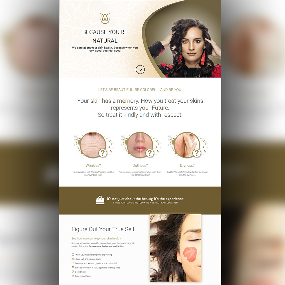 Cosmetics Brand Website