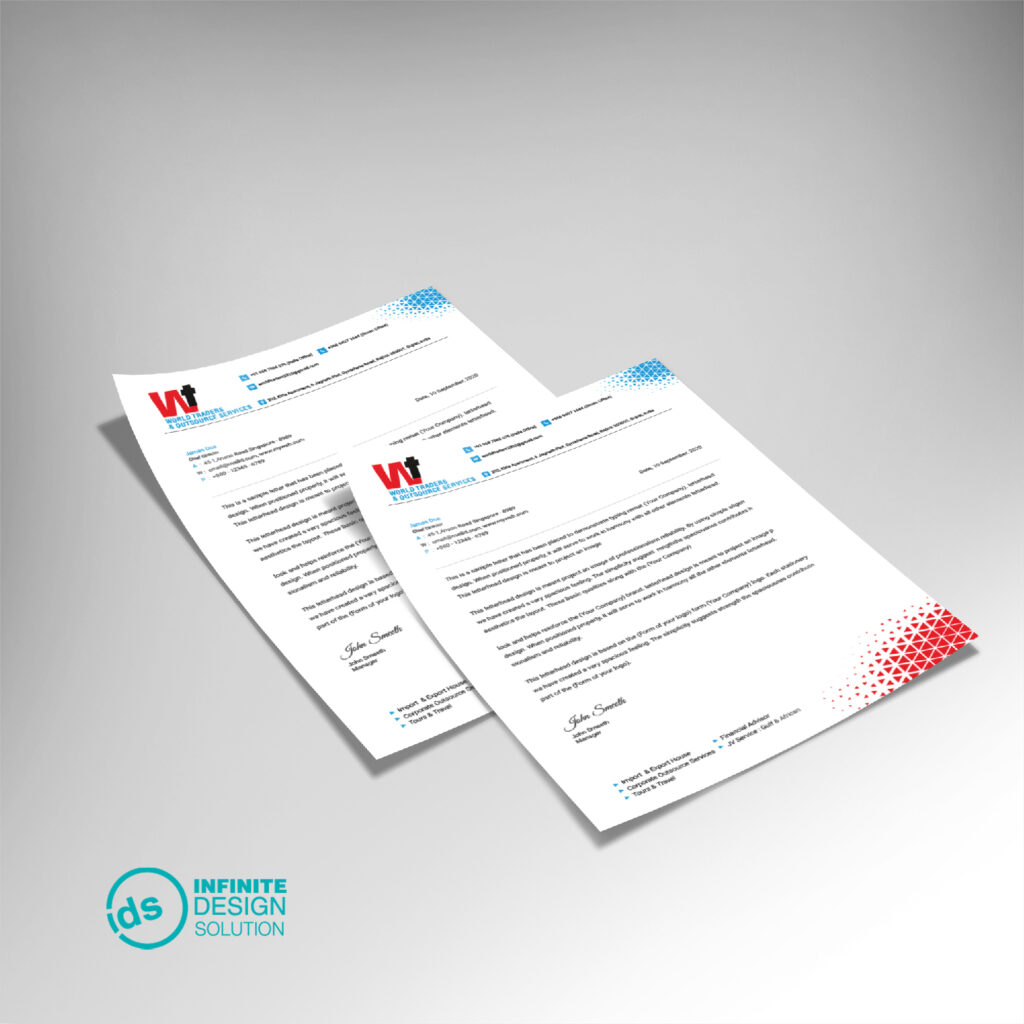 Letterhead for Traders