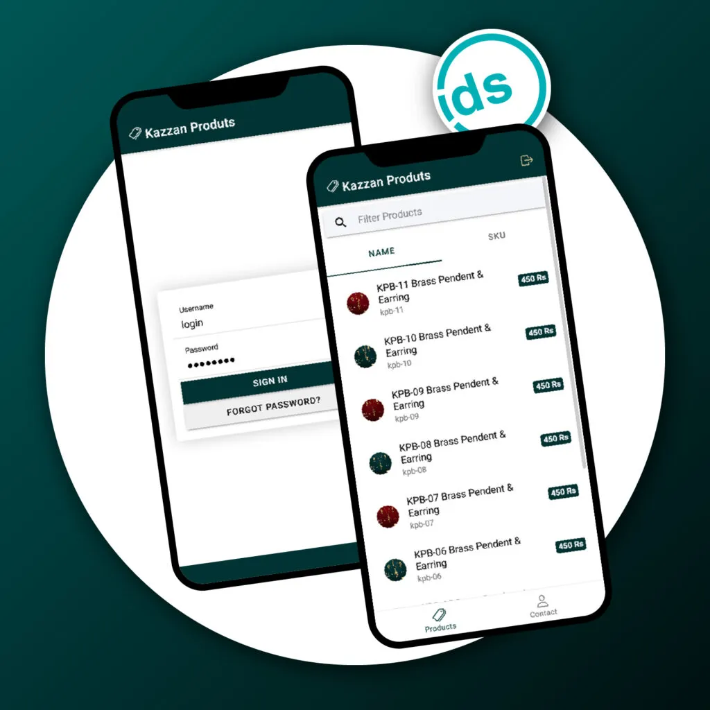 Jewellery manufacturer eCommerce mobile application